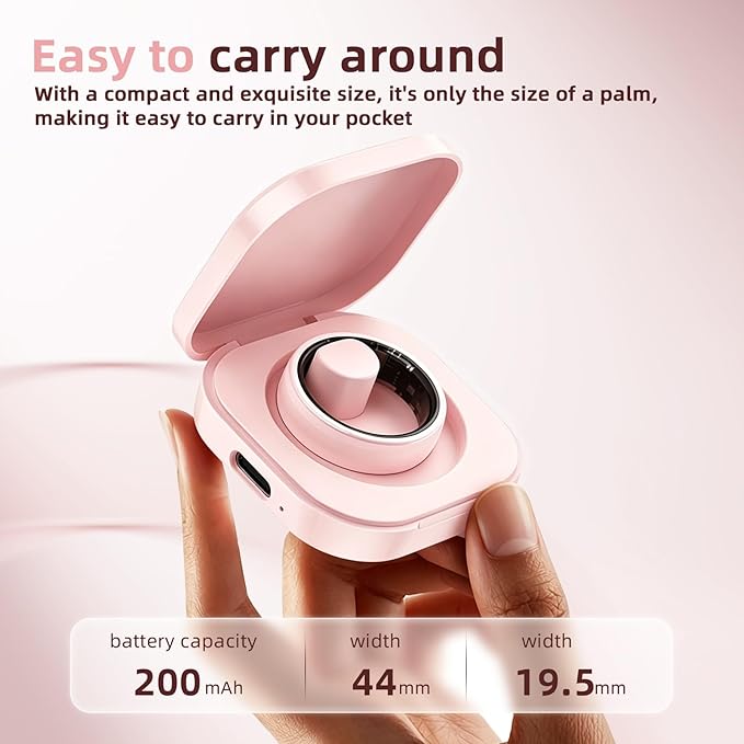 Ceramic Smart Ring, Advanced Health & Fitness Tracker