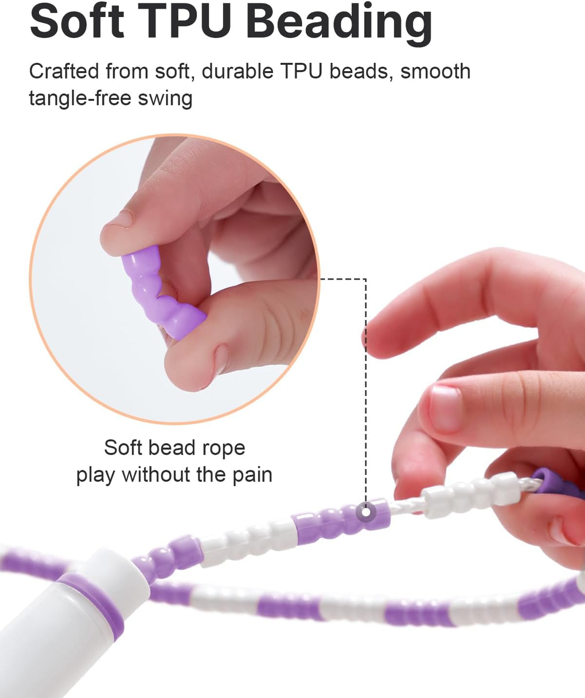 YOTTOY Jump Rope for Kids | Soft Beaded Design for Ages 8-12 | Perfect for School PE Classes