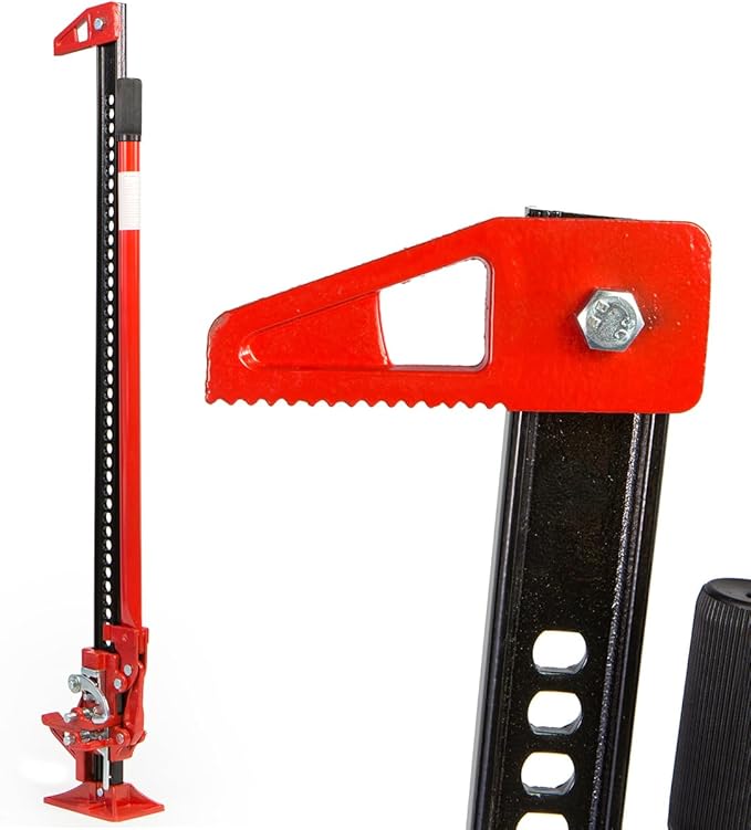 XtremepowerUS 48'' Universal Farm Jack for Tractor, Truck, SUV - Ratcheting Off Road Trail Bumper Utility Jack - 3-Ton Capacity Lift