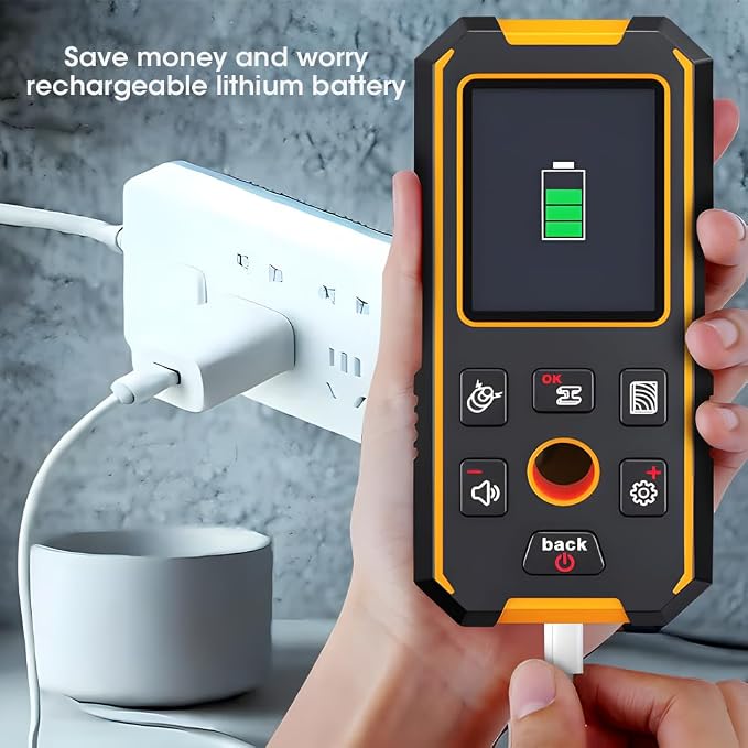 3 in 1 Stud Finder Wall ScannerLaser Distance Meter, Wood AC Wire, Upgraded