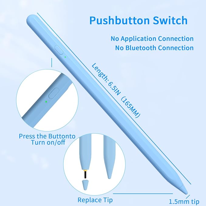 Stylus Pens for Touch Screens, Universal Fine Point iPad Pencil
