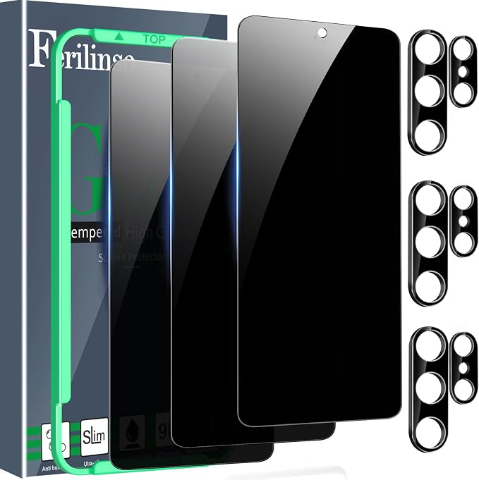 Ferilinso 3 Pack Privacy Screen Protector