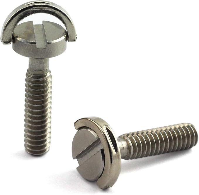 HJ Garden 2pcs 1/4-20 Thread D-Ring Stainless Steel Camera Fixing Screws