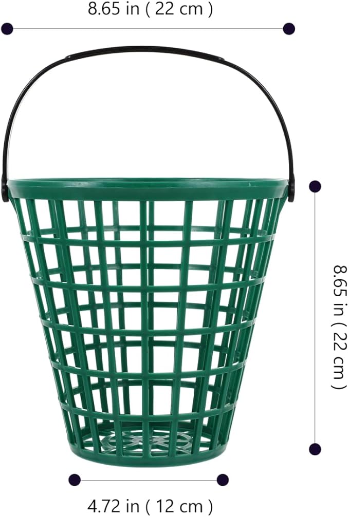 BESPORTBLE Golf Ball Basket Golfball Container with Handle Golf Range Baskets Ball Holder Contain