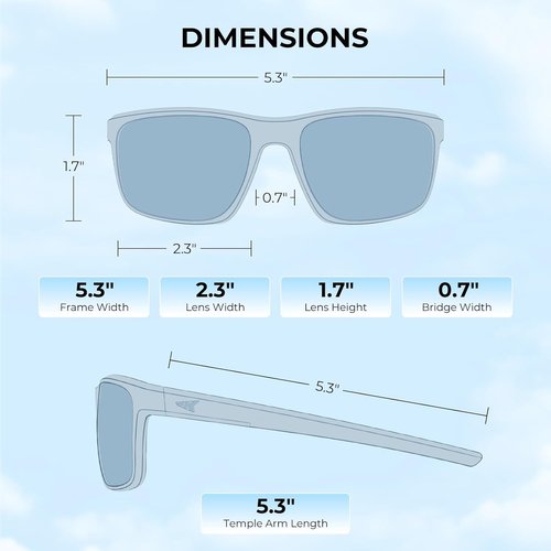 KastKing Toccoa Polarized Sport Sunglasses - UV Protection for Men & Women | Ideal for Driving, Fishing, Cycling & Running