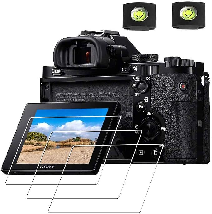 ULBTER A1 Screen Protector for Sony Alpha 1 / A1 Camera & Hot Shoe Cover 0.3mm
