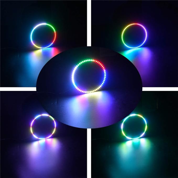 60 LEDs WS2812B 5050 RGB LED Ring Lamp Light Individually Addressable Full