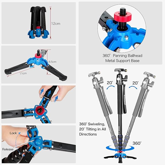 Koolehaoda Camera Aluminum Monopod