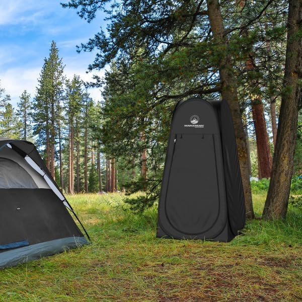 Wakeman Pop-Up Changing Tent - Portable Shower & Dressing Room | 3.3 x 3.3 x 6.2ft, Carry Bag Included