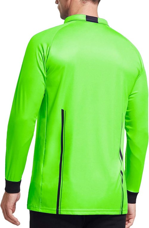 FitsT4 Pro Soccer Referee Jersey - Men's Long Sleeve Referee Shirt for Ultimate Comfort