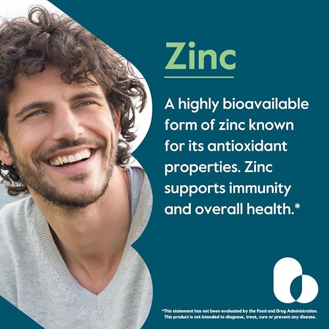 BESTVITE Zinc Chelate 50mg (480 Vegetarian Capsules) (240 x 2) - No Stearates - Vegan - Non GMO - Gluten Free
