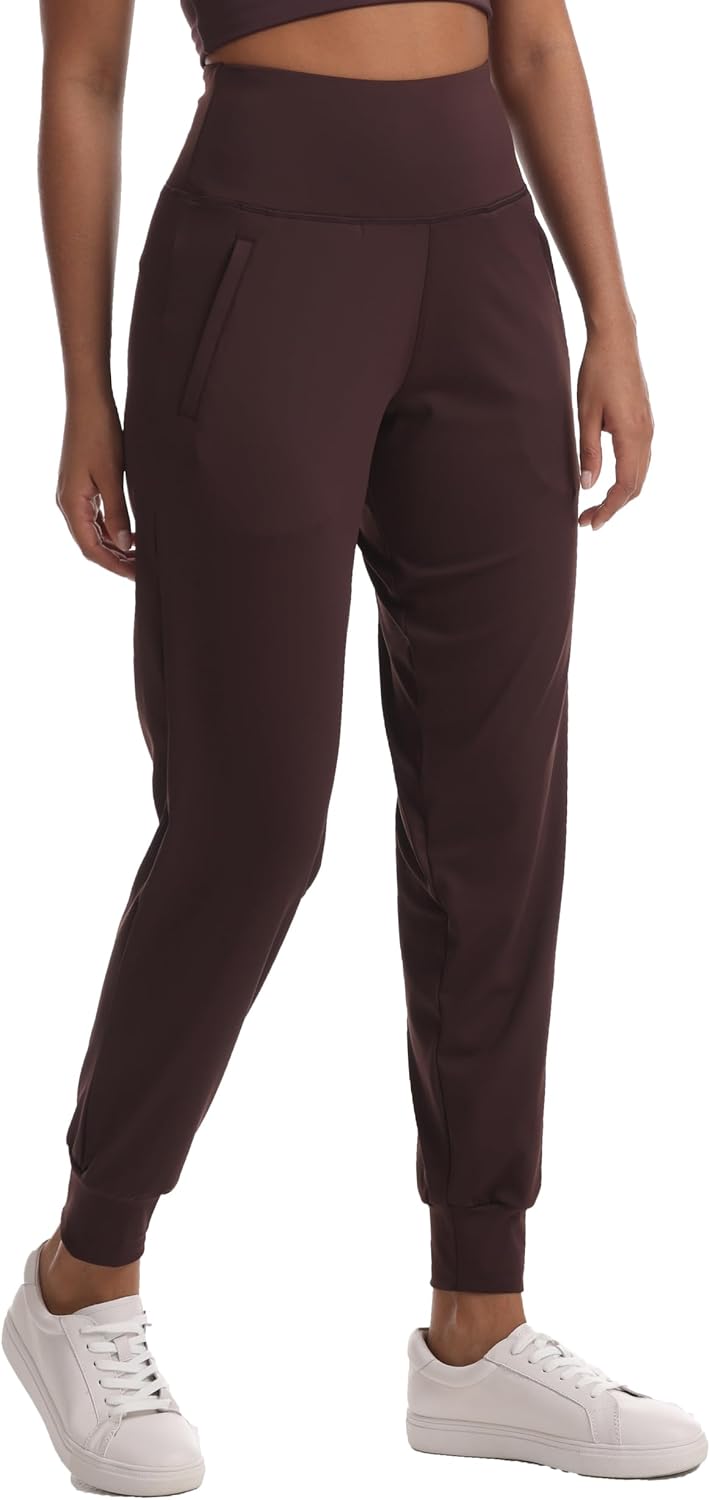 Skiennix Women's Joggers - Lightweight High-Waisted Athletic Leggings with Pockets for Yoga & Gym