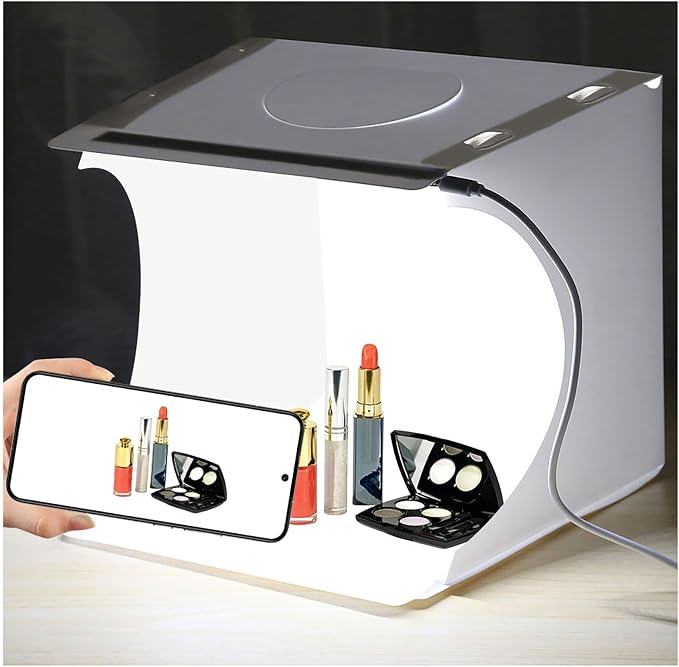 Portable Photo Light Box 10 Inch, Folding Photography Studio Tent