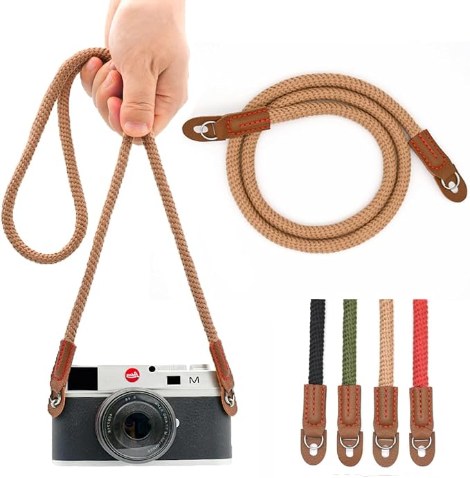 Camera Strap Vintage 100cm Camera Rope Strap Neck Shoulder Belt Strap
