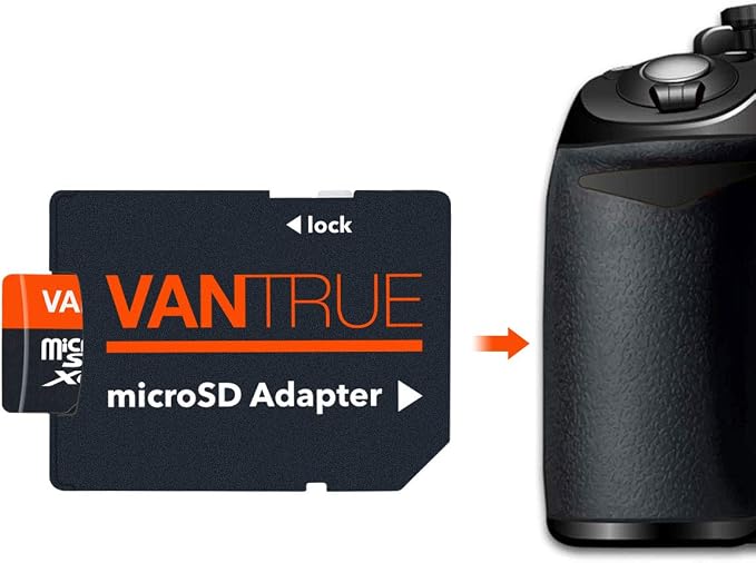 Vantrue 256GB microSDXC UHS-I U3 4K UHD Video High Speed Transfer Monitoring SD