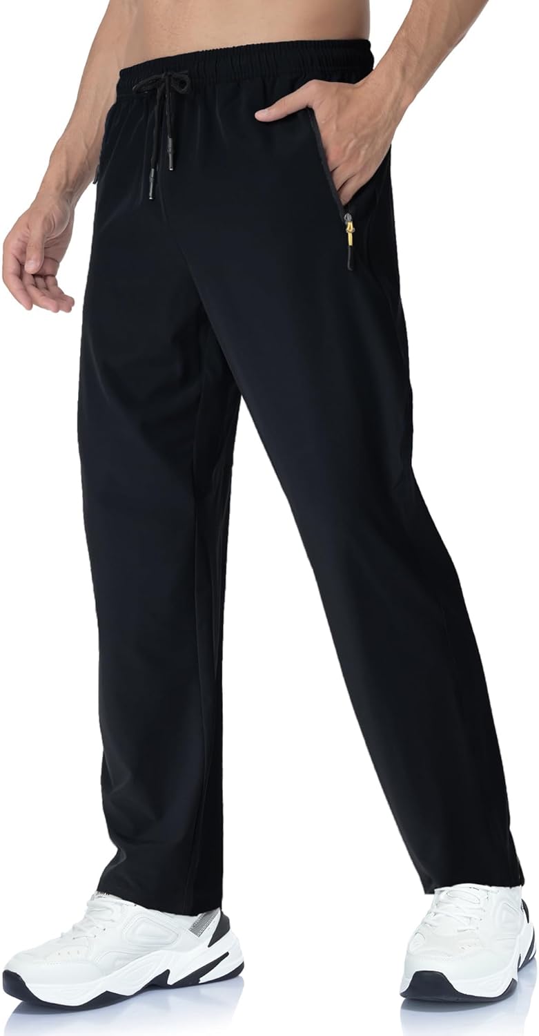 Rapoo Men's Lightweight Hiking Pants - Quick Dry Stretch Joggers for Running & Casual Wear