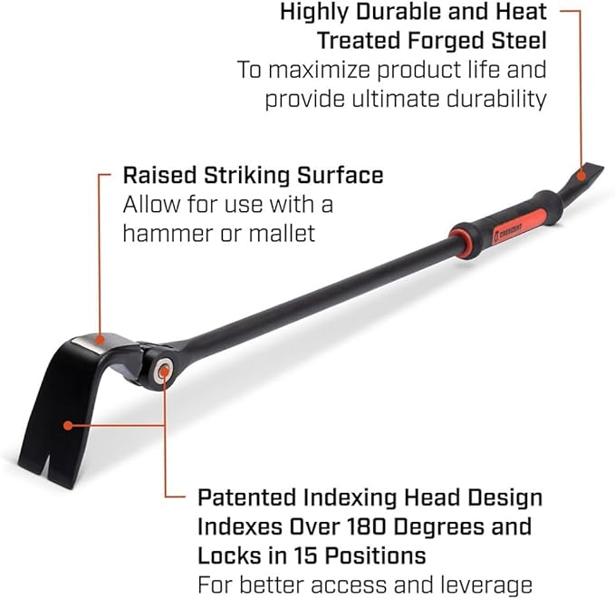 Crescent 18" Indexing Flat Pry Bar - DB18X-06 (Pack of 12)