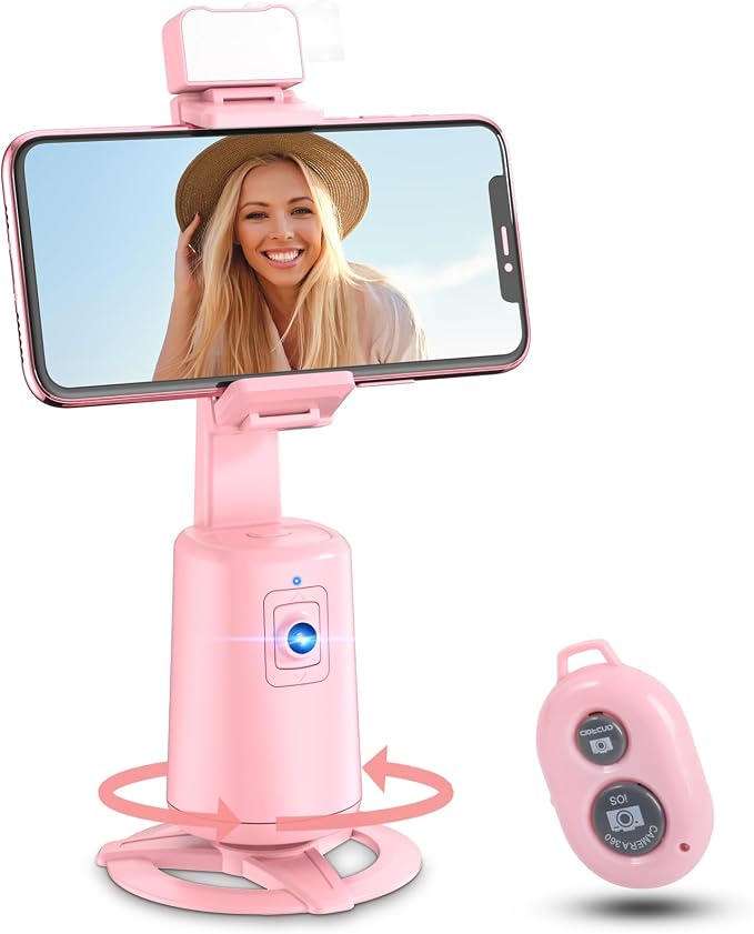 Auto Face Tracking Tripod 360° Rotating Cell Phone Photo and Video Kits Stand