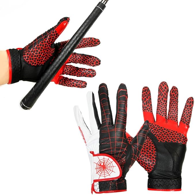 J&S Sporting Spider Grip Nonslip Golf Gloves for Men, Mens Golf Glove for Right Handed Golfer