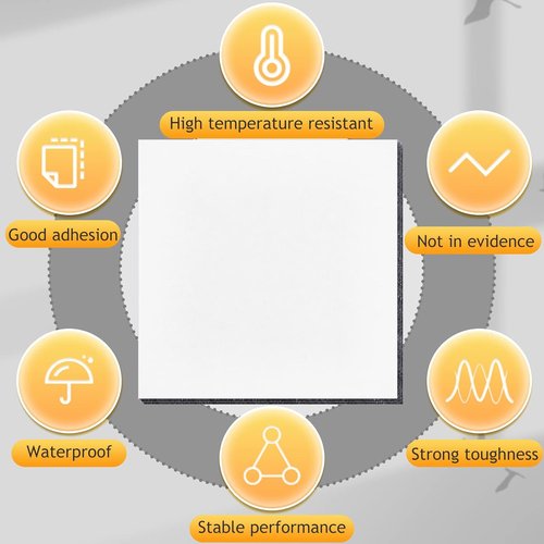 Gueevin 20 Pcs Adhesive Pads - Industrial Grade Glue for 4 Inch Road Reflector Markers | Durable Asphalt Tape