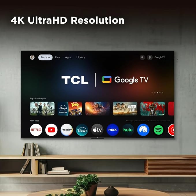 TCL Smart TV 55 inch 2025 55Q5K Google TV QLED 4K Google Assistant | Hands Free Voice Control | Alexa | VisionHDR10+| AiPQ | Micro Dimming | NITS350 | Panel 60 Hz (Renewed)
