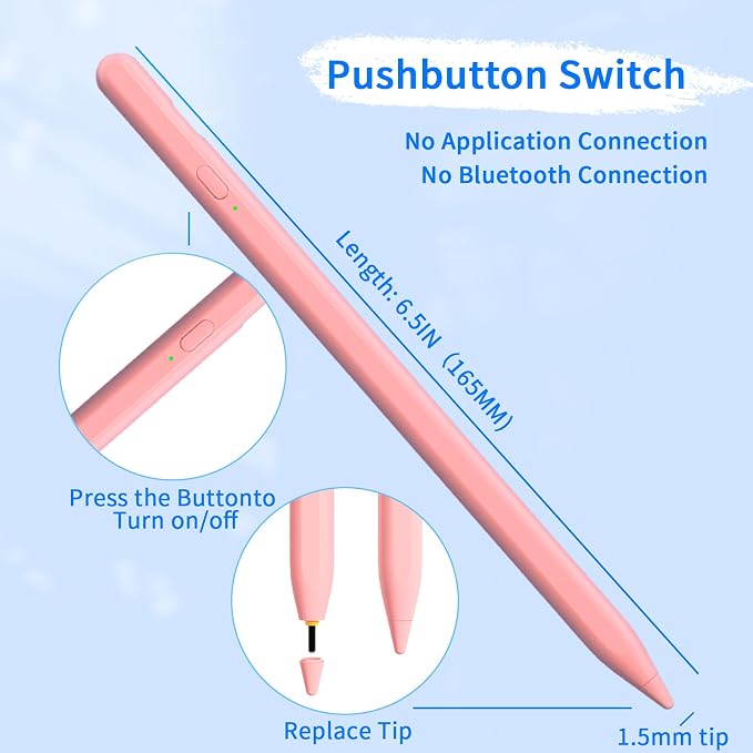 Stylus Pens for Touch Screens, Universal Fine Point iPad Pencil