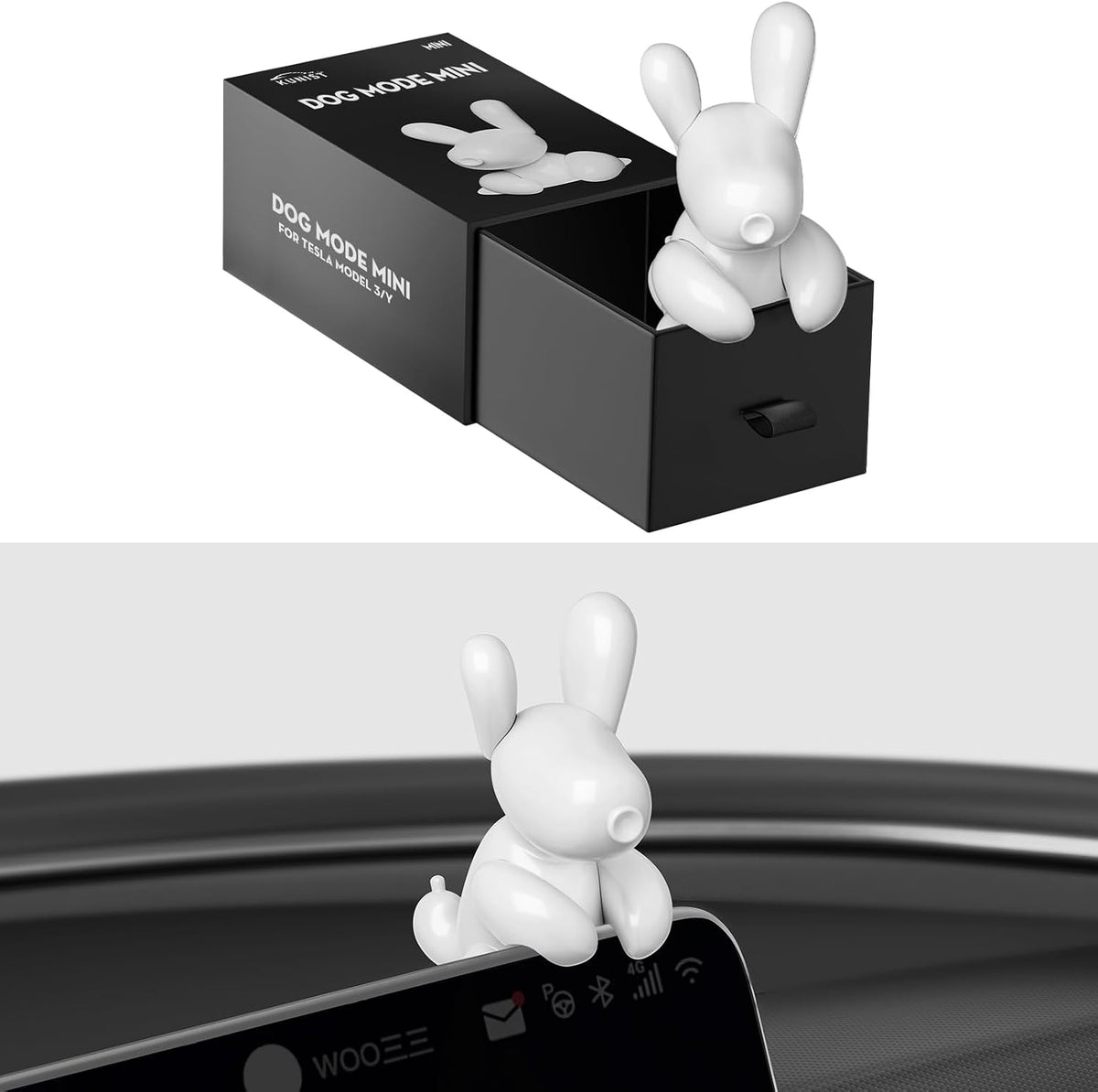 5PCS Dog Mode Mini Screen Decoration for Tesla Model Y and Model 3