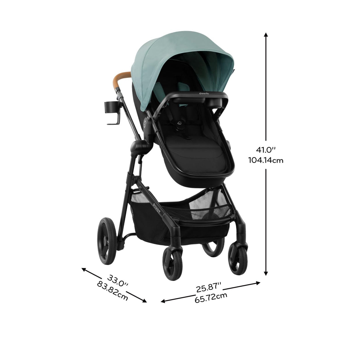 Pivot NXT Travel System with Litemax NXT Infant Car Seat Pacific Green
