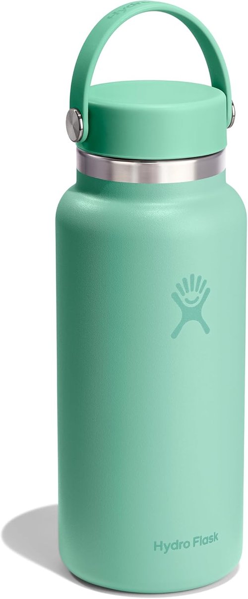 Hydro Flask Water Bottle - Insulated Stainless Steel, Leakproof & Refillable | 32 Oz Mermaid Green