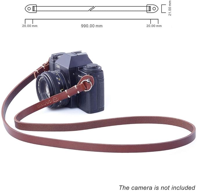 Genuine Leather Camera Neck Shoulder Strap Compatible