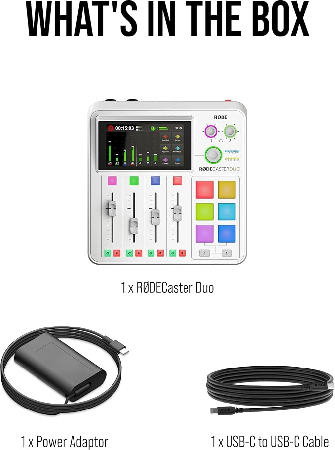 RØDE RØDECaster Duo Compact All-in-One Audio Production Solution