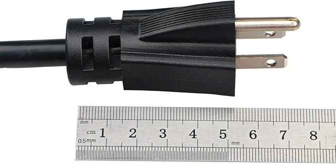 10 Feet Tool Power Cord 14AWG Heavy Duty 3 Prong 15A 125V 105℃ Temperature Resistance Waterproof Replacement Power Supply Cord (3.1 Meters,Black)