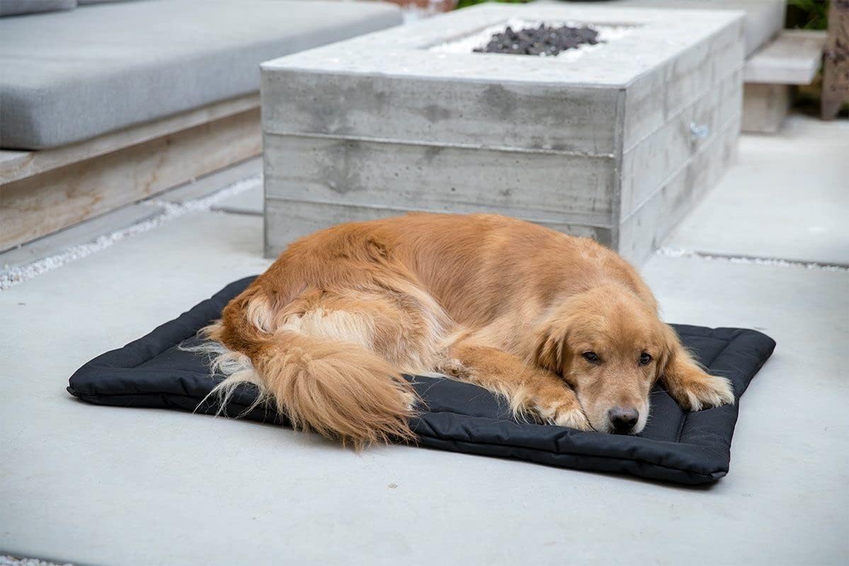 K9 Ballistics Tough Ripstop Dog Crate Pad - Durable & Machine Washable with Non-Skid Bottom and 120-Day Warranty, Fits 24" Wire Crates - X-Small, Obsidian Black