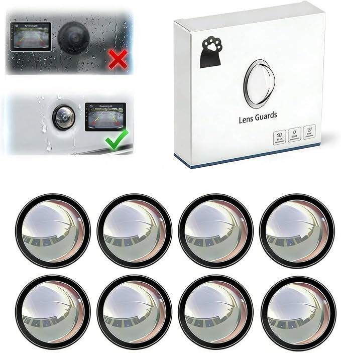 8PCS Car Camera Lens Protector, 2026 New Car Camera Lens Cover