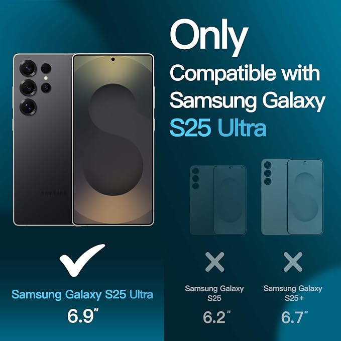 JETech Screen Protector for Samsung Galaxy S25 Ultra 5G