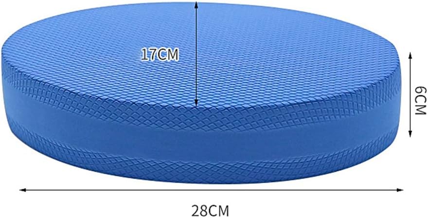 Skiennix Oval Balance Pad - Non-Slip Foam Stability Trainer for Yoga, Pilates & Fitness | Blue