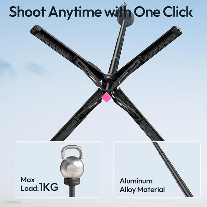 ULANZI Magnetic Phone Tripod, MT85 Auto Open Tripod