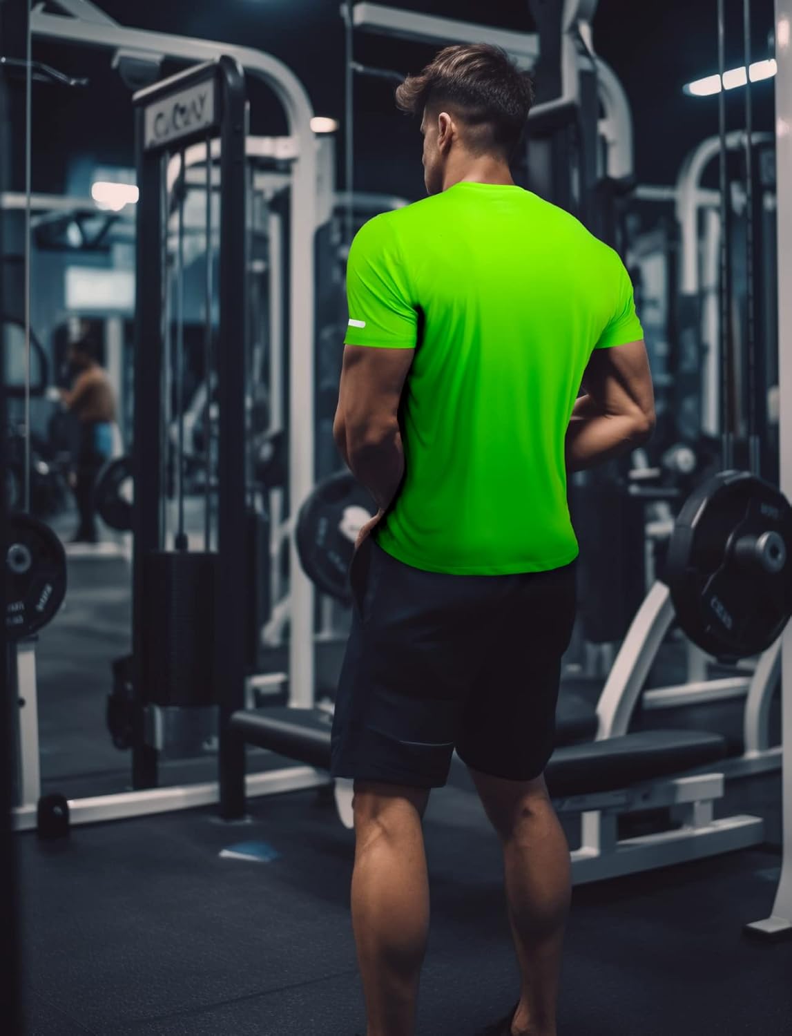 Skiennix Men's Workout Shirts - Fitted Quick-Dry Athletic Tee for Running | Moisture-Wicking Design