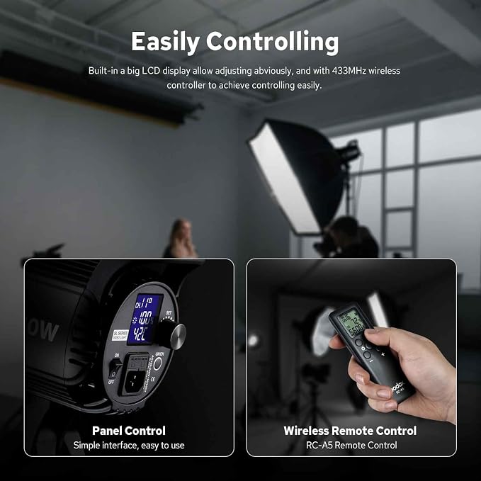 Godox SL60W LED Video Light, 60W 5600K Daylight LED Continuous Light SL-60W