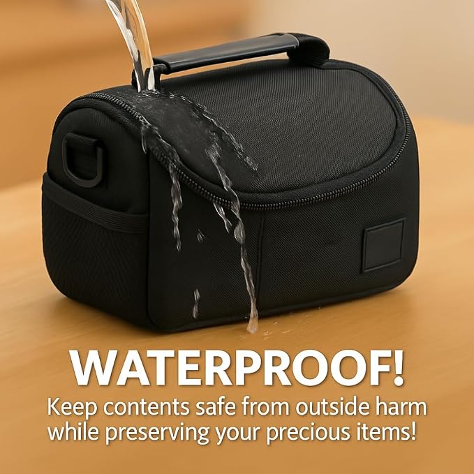 eCostConnection Medium Camera Bag Case – Soft Padded Camera Equipment Bag