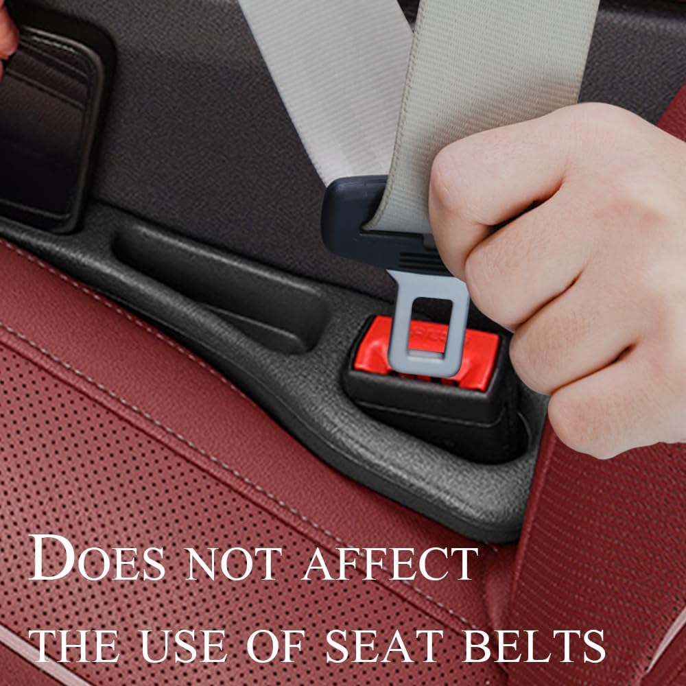 Car Seat Gap Filler Organizer Compatible with Honda Civic Accessories Seat Gap Plug Blocker with Storage Slot Non-Slip Car Cup Holder Coaster Black 2 Pack