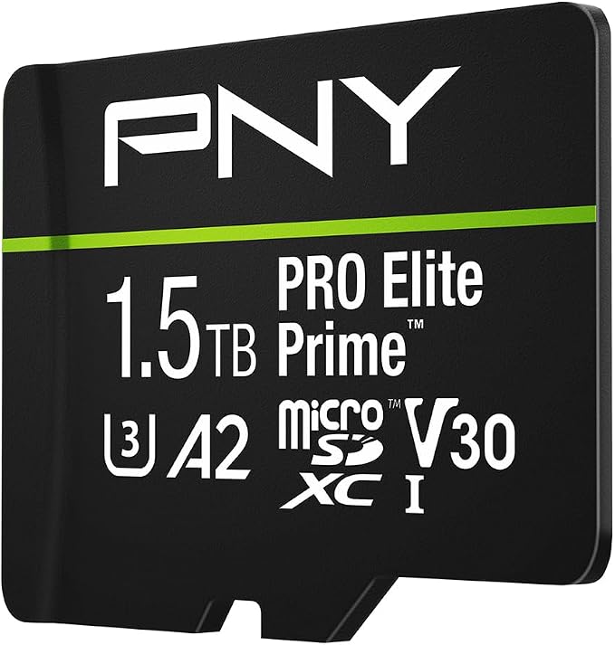 PNY 1.5TB PRO Elite Prime™ C10 U3 V30 A2 microSDXC Flash Memory Card –