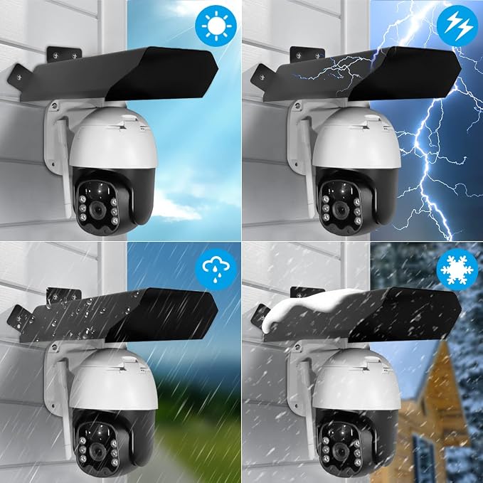 OOSSXX Universal Security Camera Sun Rain Cover Shield