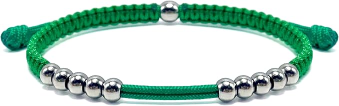 LAMIBEE Golf Stainless Steel 10 Beads Score Counter Bracelet, Golf Stroke Count Bracelet, Resizable and Easy to Adjust Golf Round Scoring Tracker, Durable and Stylish Golf Accessory