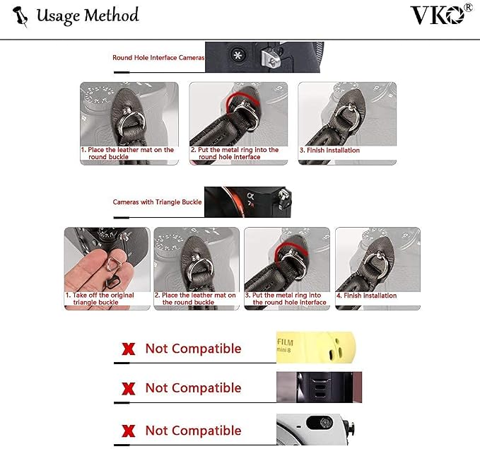VKO Camera Strap, Soft Rope Camera Neck Strap, Shoulder Strap