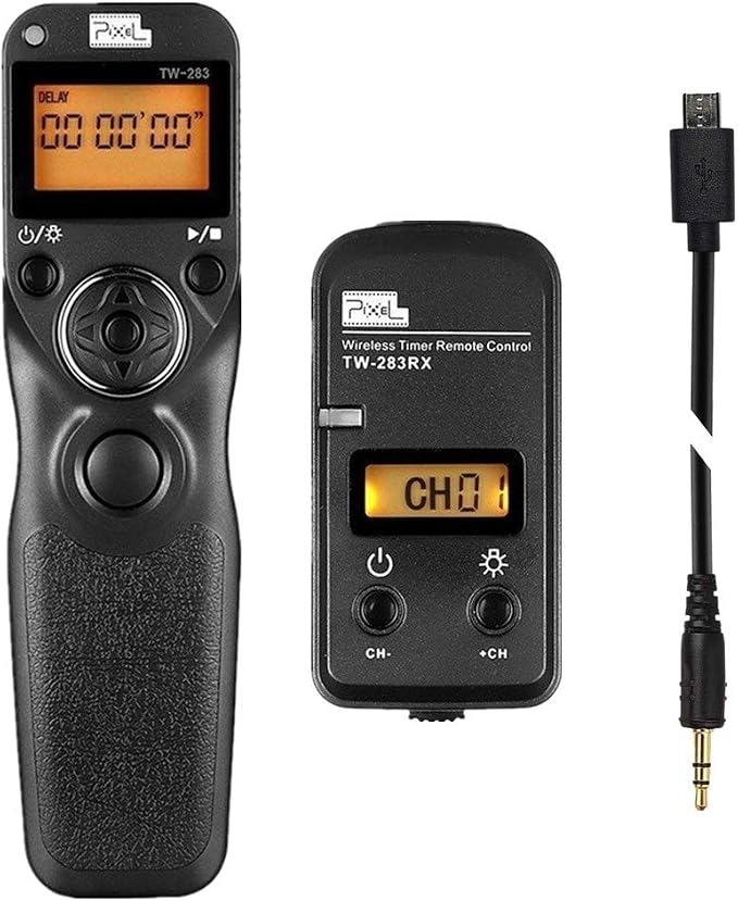 Pixel Wireless Shutter Release Timer Remote Control TW283-90 Compatible