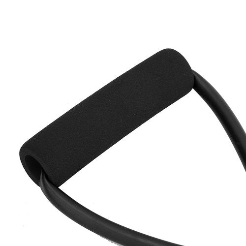 Figure 8 Resistance Band,TPE Exercise Resistance Band with Absorb Sweat Foam Handle,Multi?functional Elastic Resistant Workout Bands for Home Yoga,Gym,Outdoor Fitness(Black), Resistance band Work