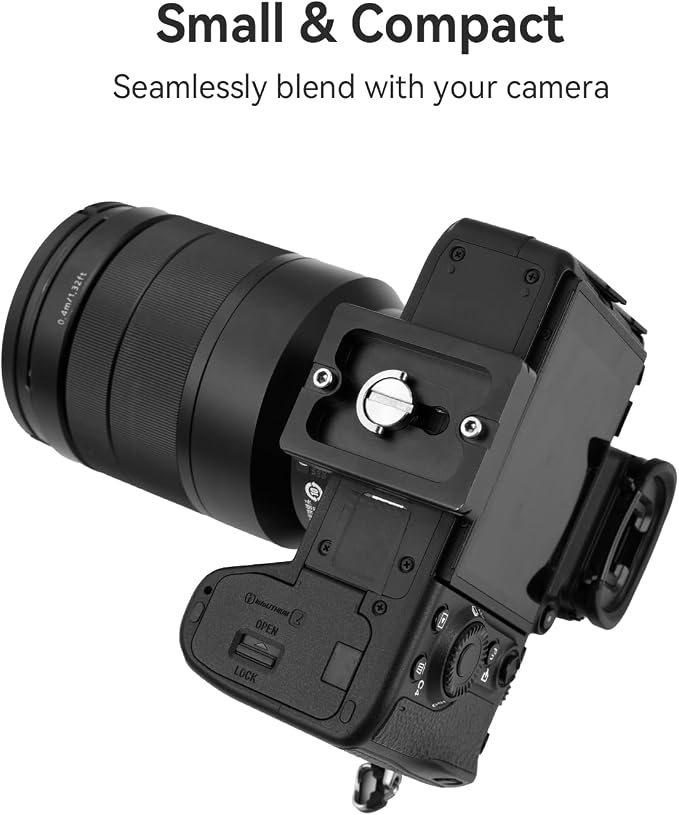 UTEBIT 50mm Arca Swiss Quick Release Plate, Aluminum QR Clamp Adapter Set