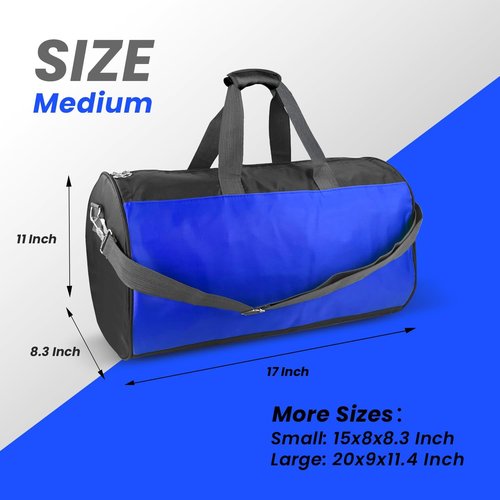 C&F BOGMOST Travel Duffel Bag - Large Waterproof Gym Bag for Men & Women | Lightweight Blue Oxford Cloth