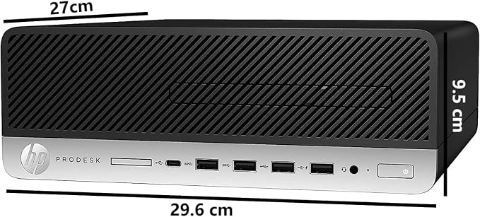 HP ProDesk 600 G5 SFF Slim Business Desktop Computer PC (Renewed) | Intel Core i5-9500, 8GB RAM, 256GB SSD, Wi-Fi, USB Ports, DisplayPort, RJ-45, Windows 11 Pro PC